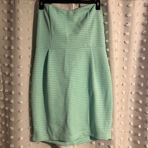 Fashion to Figure Mint Green Strapless Dress in 1X